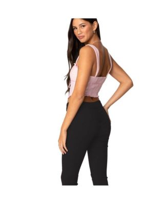 Womens Coquette Mesh Corset