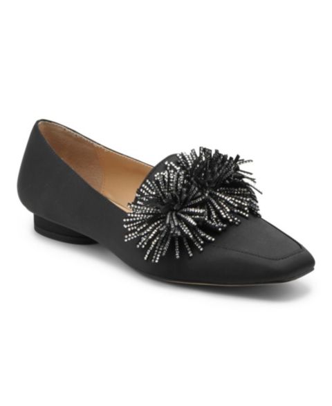 Женская шапка Charles by Charles David Vegass Flat Pom Pom, цвет: Чёрный