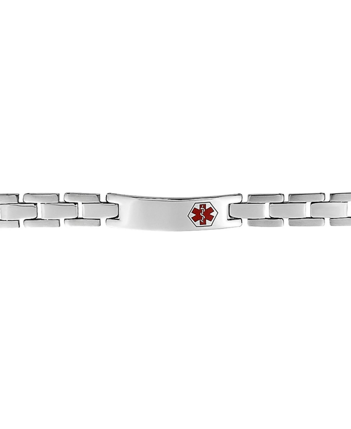 Bling Jewelry Medical Identification Alert Id U Link Bracelet Stainless Steel 8 In