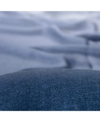 Premium 2-Panel Gradient Ombre Faux Belgian Flax Semi Sheer Curtains - for Windows Living Room Bedroom - Partial See Through Drapes for Privacy and Home52 x 63 Inches Long - Black Gray