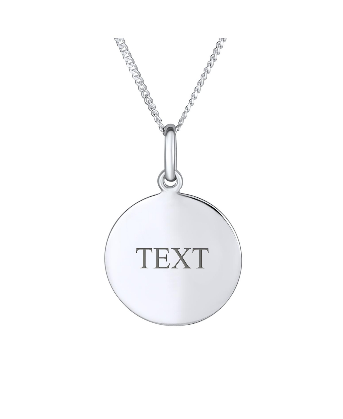 Bling Jewelry Round Disc Equestrian Inspirational Saying Quote Cz Horseshoe Pendant Necklace Western Jewelry For Women .925 Sterling Silver - Silver b