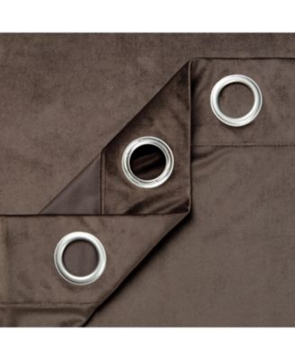 Premium Velvet Curtains Set, 2-Piece Grommet Panels, Partial Blackout Room Darkening Drapes