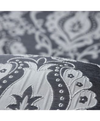 Premium Damask Pattern Luxury Beige Curtains - 108 Inch Panels with Grommets - for Living Room Windows Bedroom Kitchen Dining - Elegant Jacquard Classy Design - Room Darkening 2 Panel Set