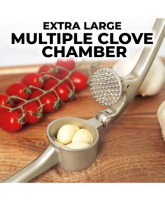Large Premium Garlic Press Set - Bigger Bowl for Bigger Garlic