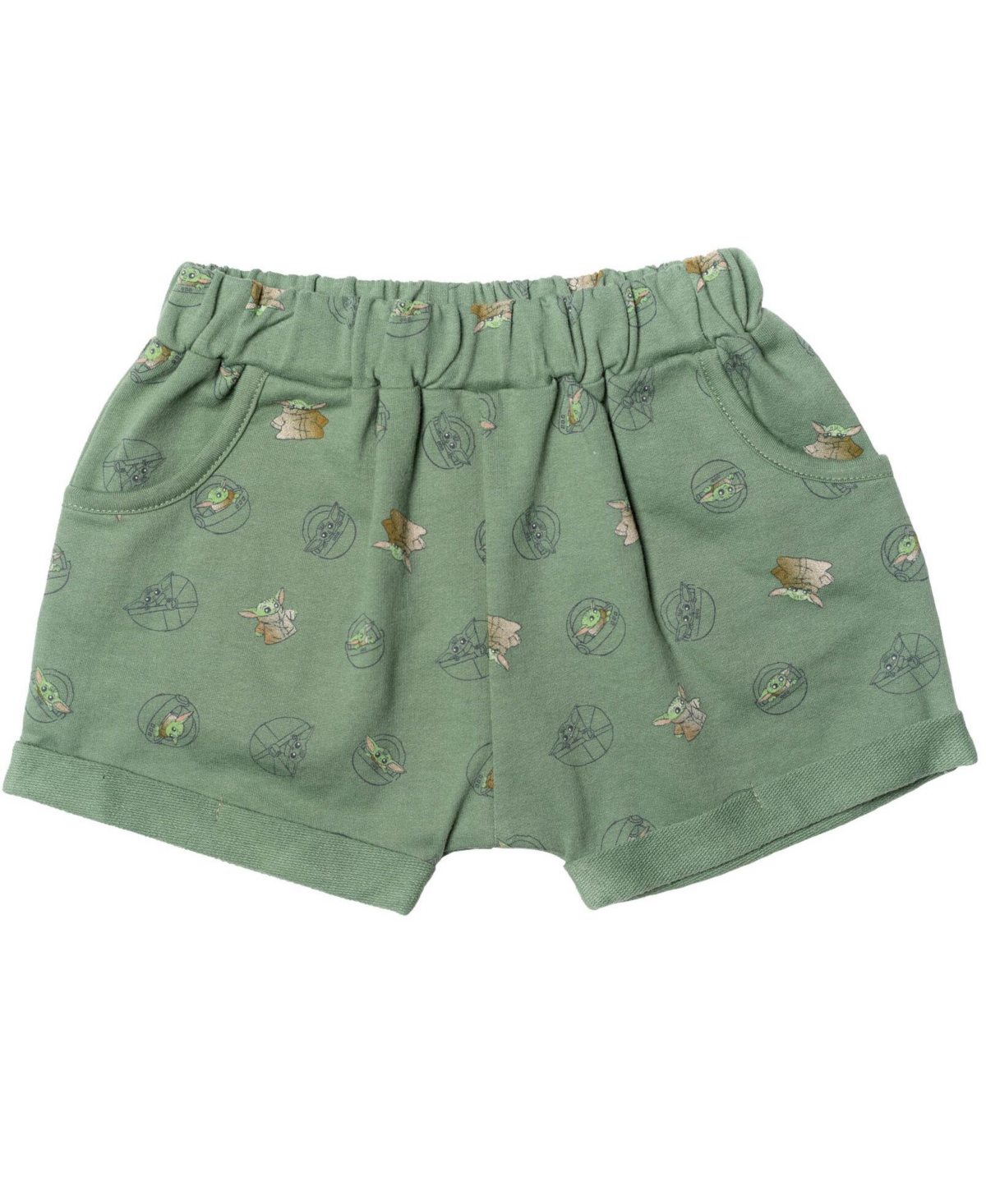Star Wars Toddler Boys The Mandalorian T-Shirt and French Terry Shorts Outfit Set