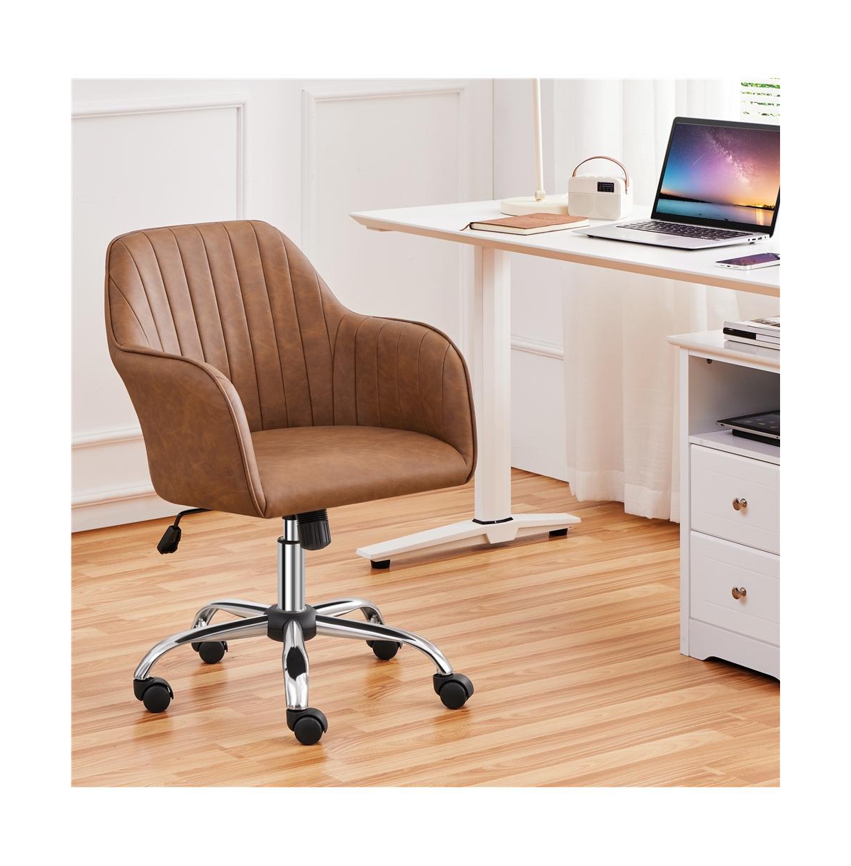 Yaheetech Modern Desk Chair Height-Adjustable Computer