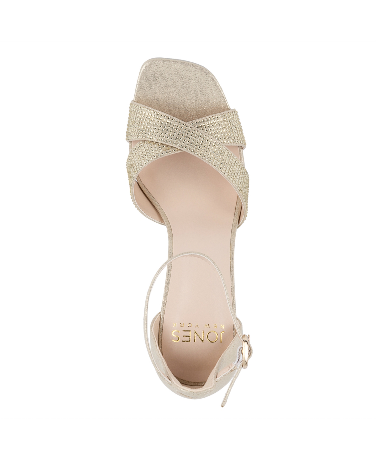 Jones New York Women's Eacross Block Heel Dress Sandals In Light Gold