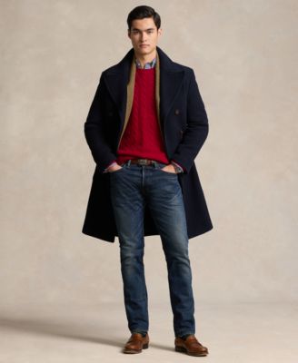 Men's Wool-Cashmere Cable-Knit Sweater
