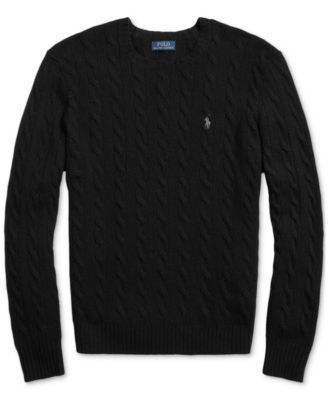 Men's Wool-Cashmere Cable-Knit Sweater