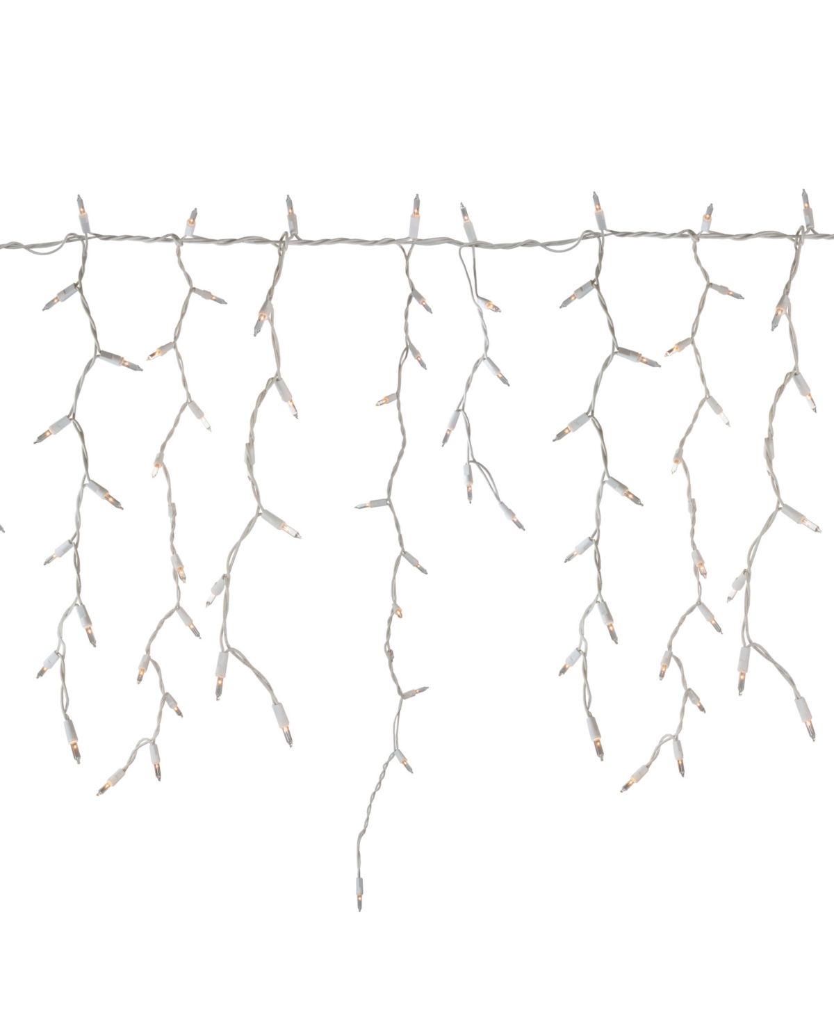 Northlight 300 Count Clear Mini Icicle Christmas Lights Wire