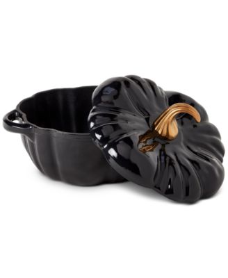 Iron Works Enameled Cast Iron 2-Qt. Pumpkin Dutch Oven