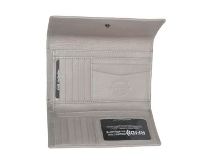 Ladies Medium Full Leather Clutch Wallet