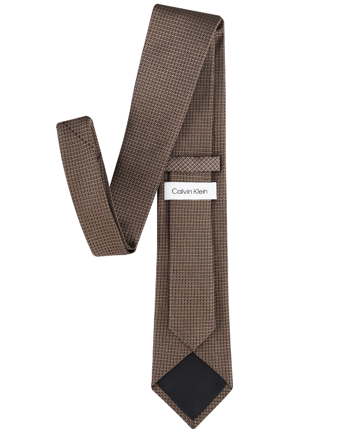 Shop Calvin Klein Men's Yvette Houndstooth Tie In Brown