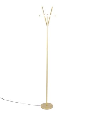 65" Metal Icicle Swivel Floor Lamp