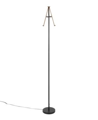 65" Metal Icicle Swivel Floor Lamp
