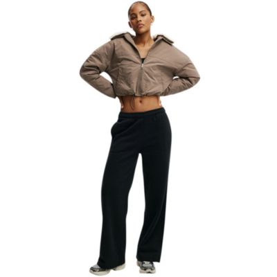 Women's Active Plush Essential Straight Leg Sweatpant