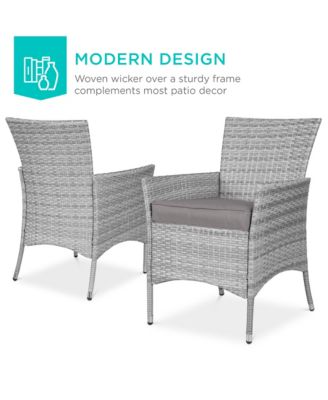 5-Piece Indoor Outdoor Wicker Patio Dining Table Furniture Set w/ Umbrella Cutout, 4 Chairs