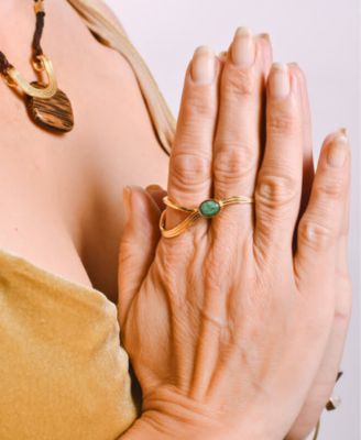 18K Gold Plated Bringa Cocktail Ring