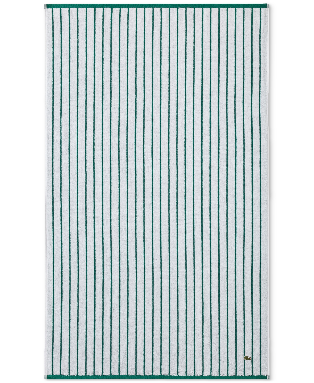 Lacoste Home Centre Mark Cotton Jacquard Stripe Bath Towel, 30" x 52"