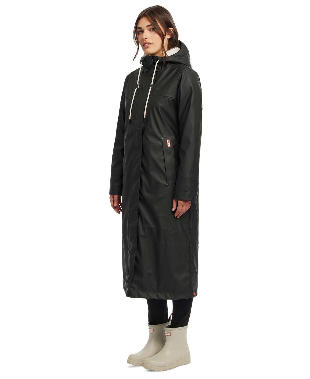 Hunter Women's Longline Padded Rubberized Coat