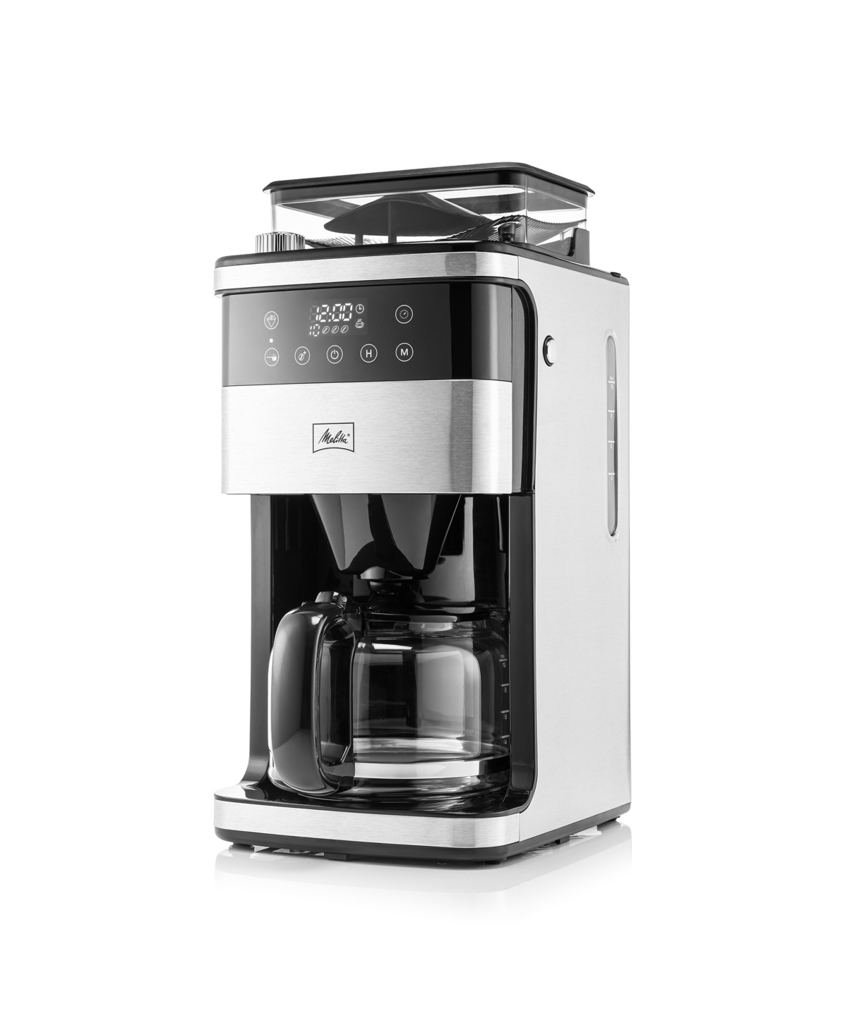 Melitta 10-cup Coffee Maker With Coffee Grinder In Black