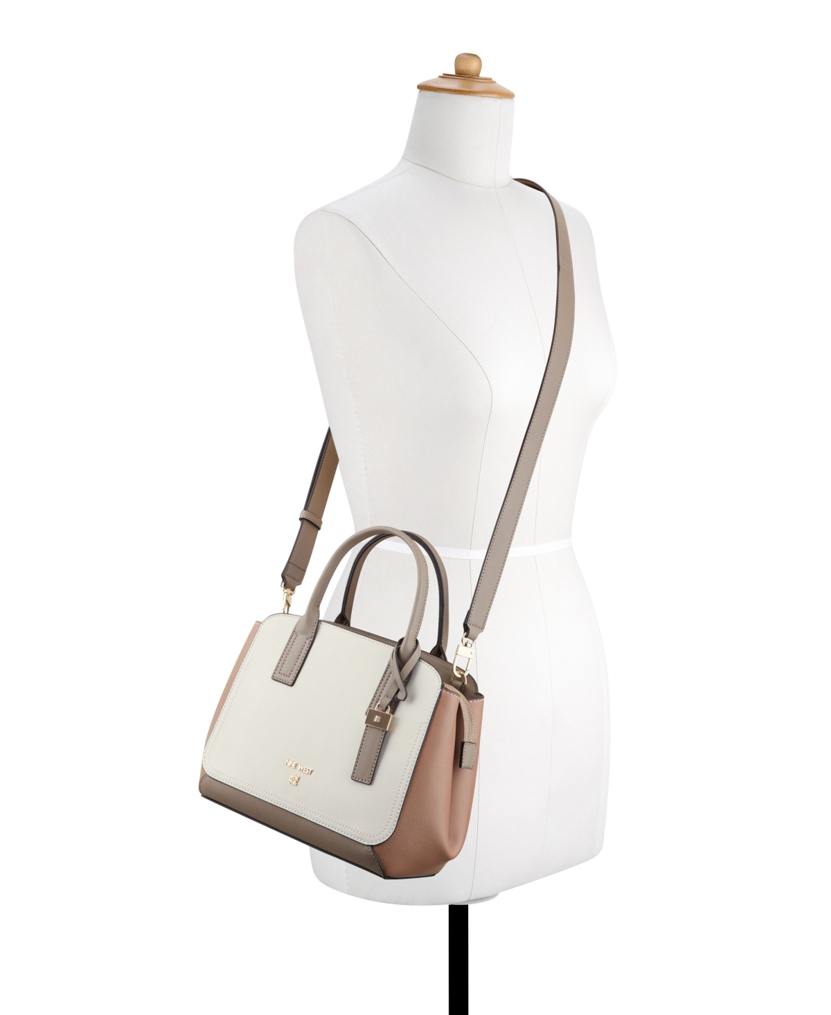 NINE WEST MORDEN LARGE SATCHEL BAG 