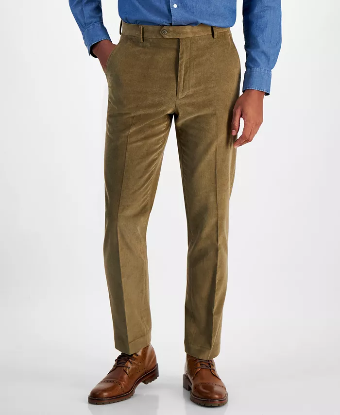 Men's Modern-Fit Solid Corduroy Pants - thumbnail 4