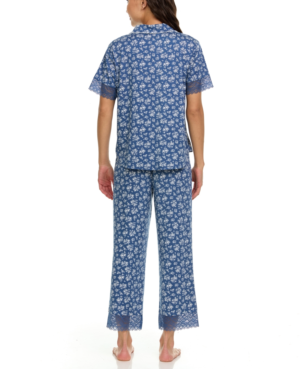 Flora by Flora Nikrooz Women's Janelle Notch Top and Capri Pajama Set