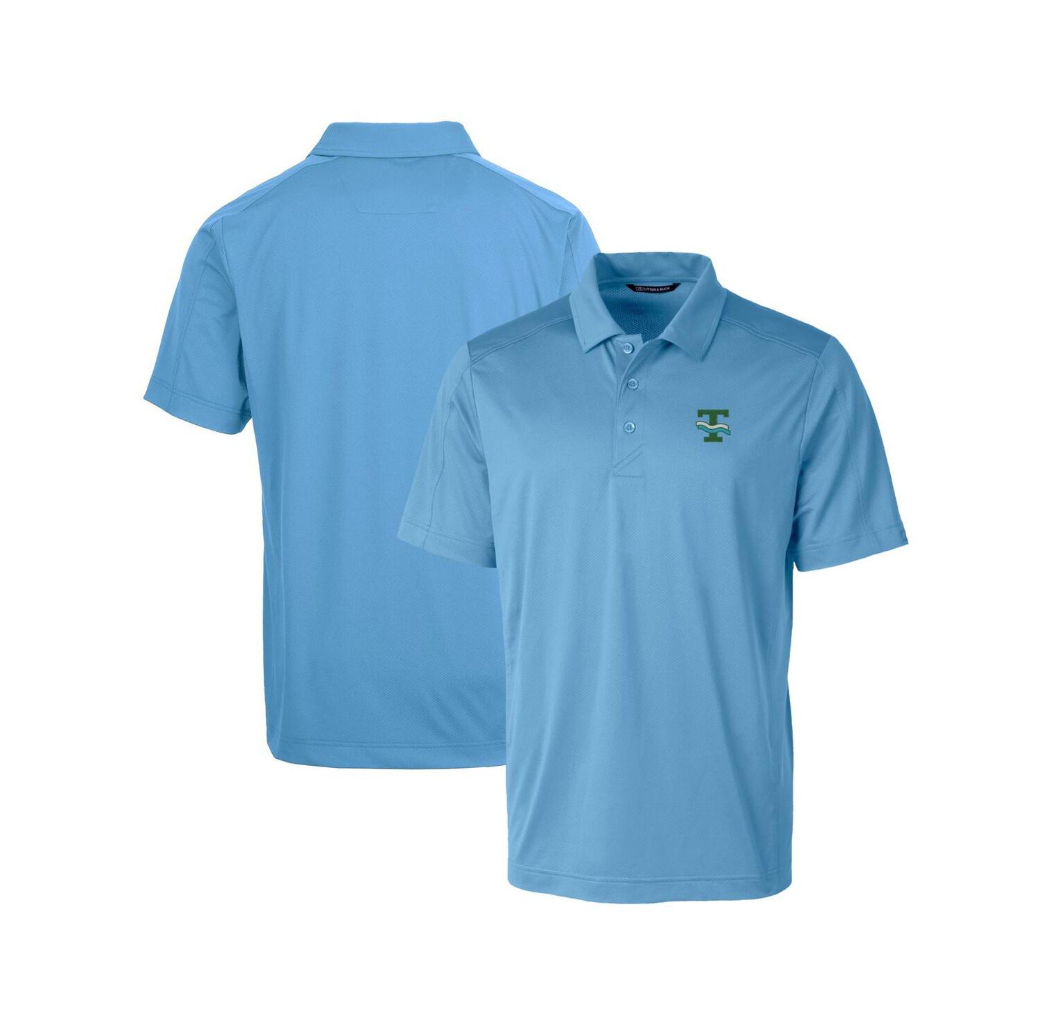 Tulane Wave Primary Team Logo Prospect Textured Stretch Polo