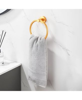 Bathroom Hardware Set, Thicken Space Aluminum 6 PCS Towel bar Set