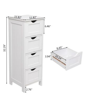 4-Drawer Storage Cabinet – Functional Organizer with Modern Design for Bedroom, Office, or Entryway