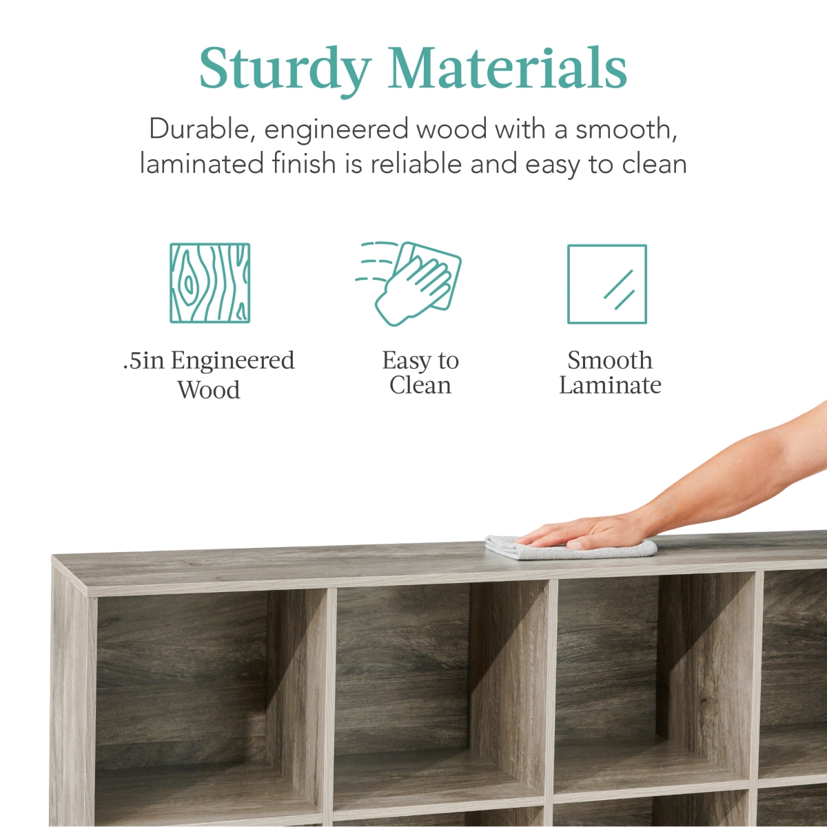 Best Choice Products 8-Cube Bookshelf, Display Storage System, Organizer w/ Removable Back Panels