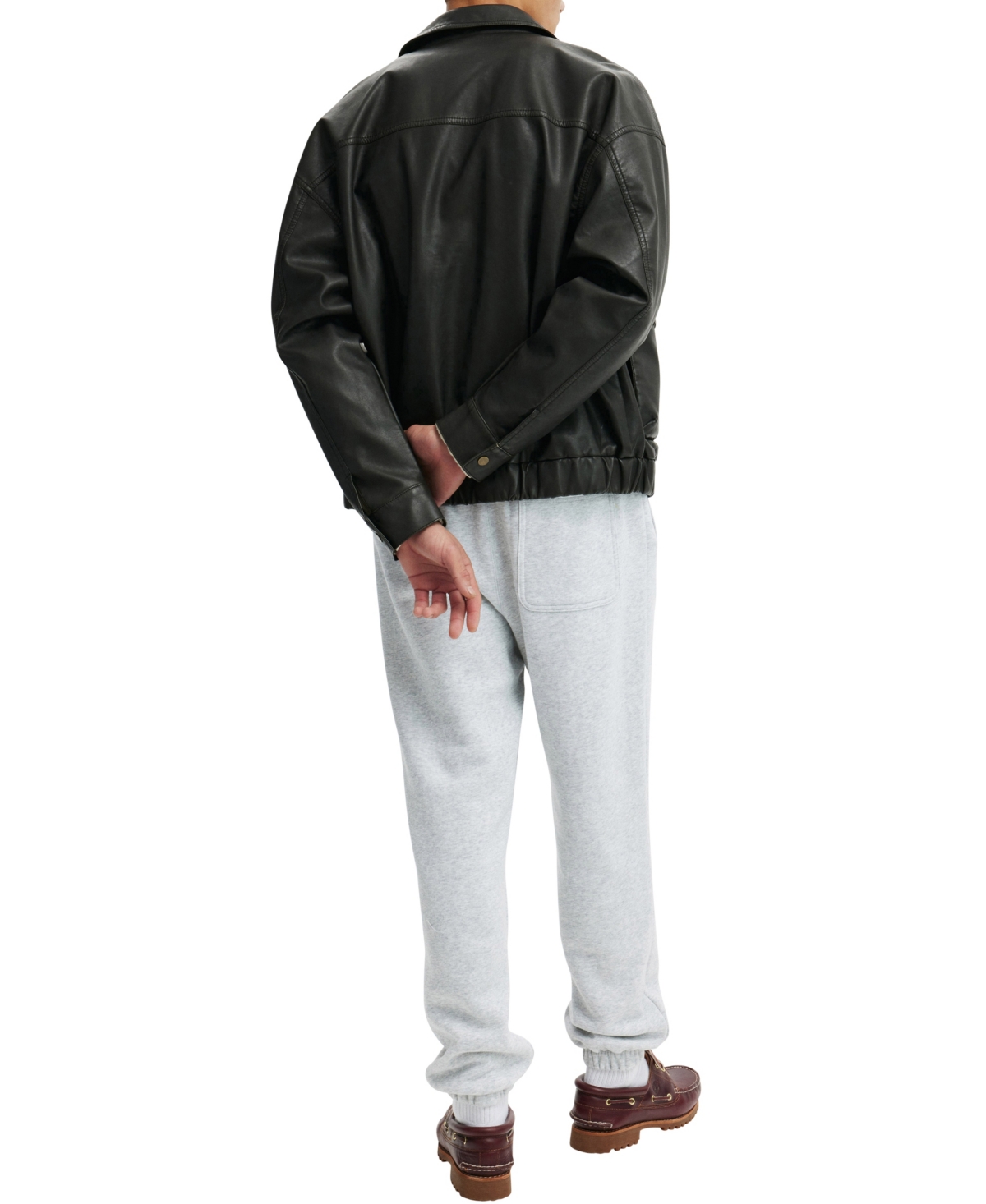COTTON ON MEN'S BAGGY CUFFED TRACK PANT 
