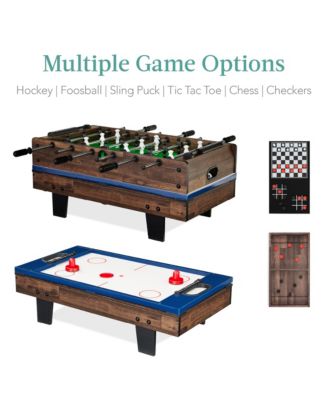 11-in-1 Kids Combo Game Set w/ Ping Pong, Foosball, Air Hockey, 5 Accessory Bags