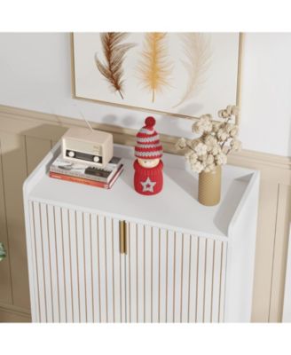 25-Pair 5-Tier Shoe Cabinet with Doors and Freestanding Storage Organizer for Bedroom, Hallway, Living Room