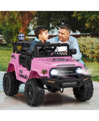 Licensed Toyota FJ Toddler Ride on Car 12V Battery Powered Kids Truck Camo