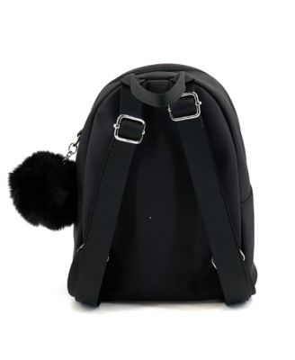 Jasper Rhinestone Pom Pom Backpack