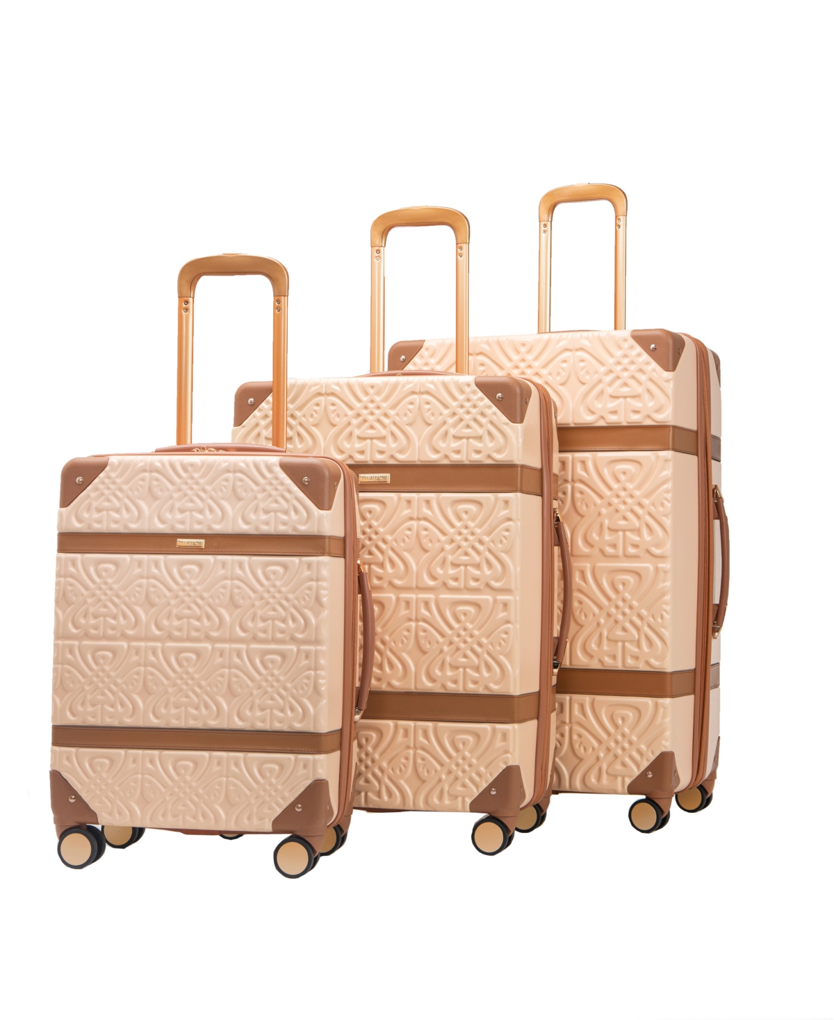 Thalia Sodi Morocco Trunk 22" Carry-on Expandable Luggage In Cream