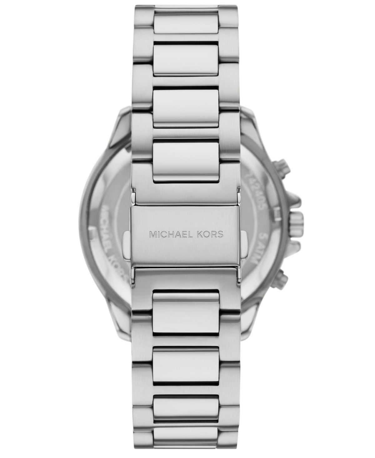 Michael Kors Men's Sage Chronograph Silver-tone Stainless Steel Watch 42mm In Silver-tone