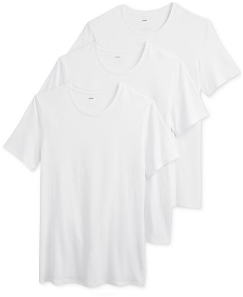 Мужские футболки Jockey Smooth Fit Stretch Short-Sleeve Crewneck T-Shirts, Pack of 3, цвет: Белый