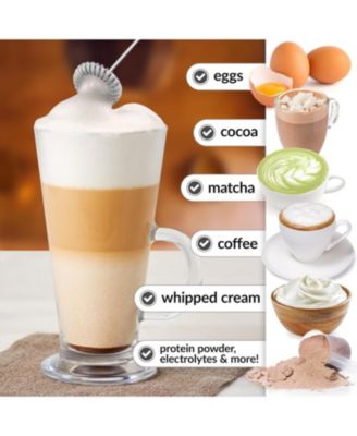 Powerful Handheld Mini FrothMate Milk Frother Stainless Steel - No Stand