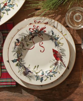 Winter Greetings Dinner Plates, Set of 4