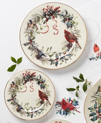 Winter Greetings Salad Plates, Set of 4