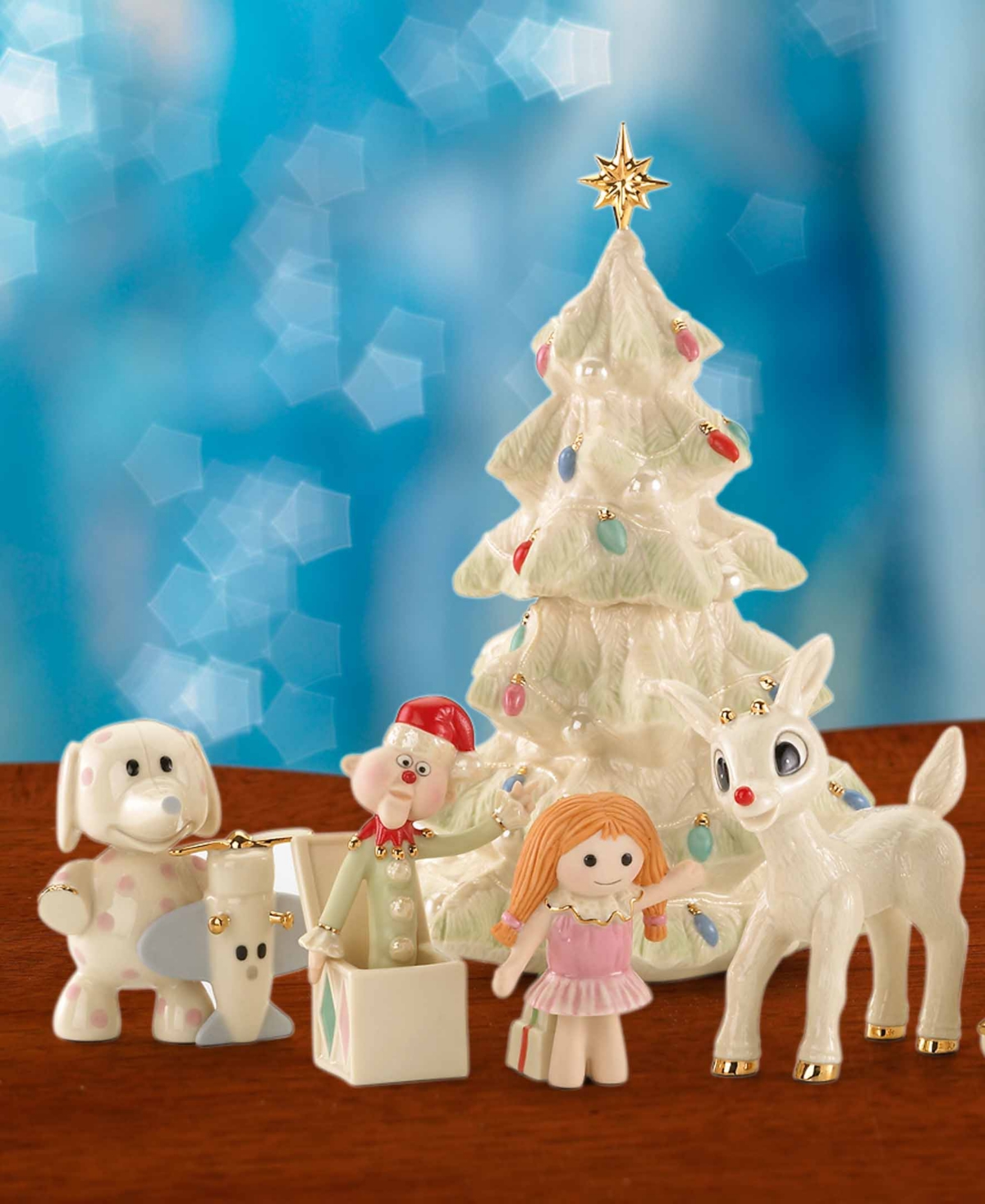 Lenox Rudolph Reindeer And Misfit Toys Figurine Set In Multi