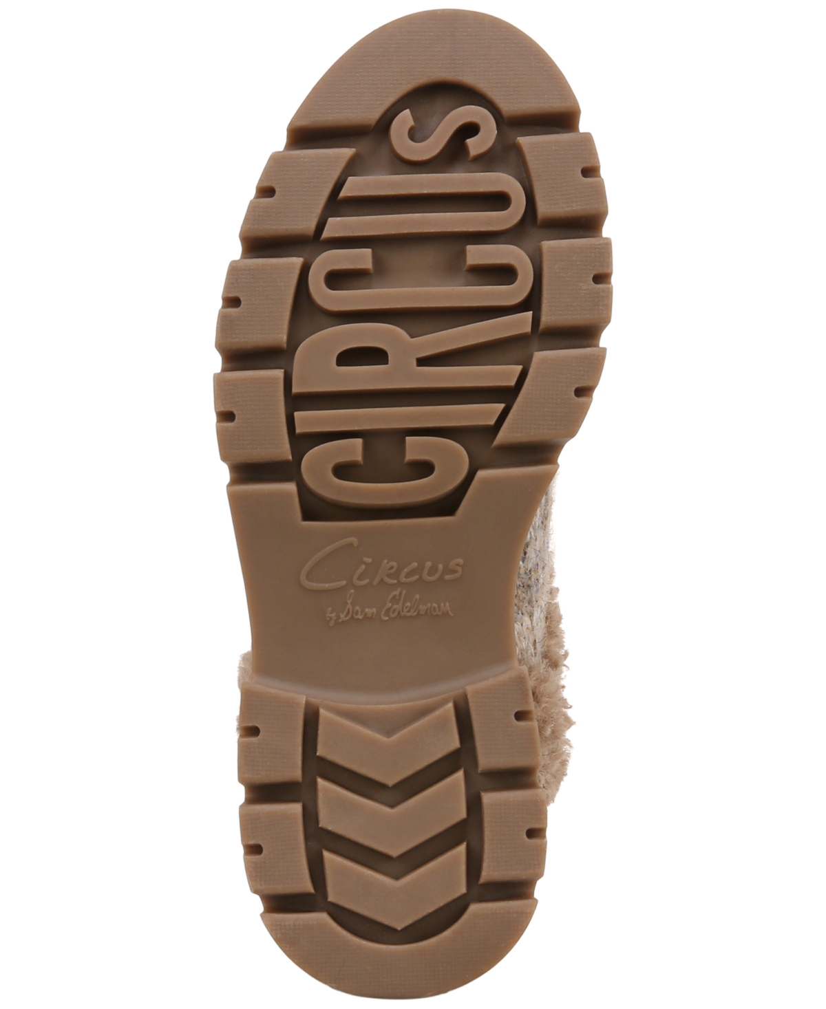 Circus Ny By Sam Edelman Clare Cozy Knit Lug-sole Booties In Natural Multi,nutmeg