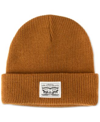 Men's Ribbed Logo Beanie