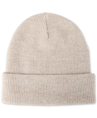 Men's Ribbed Logo Beanie