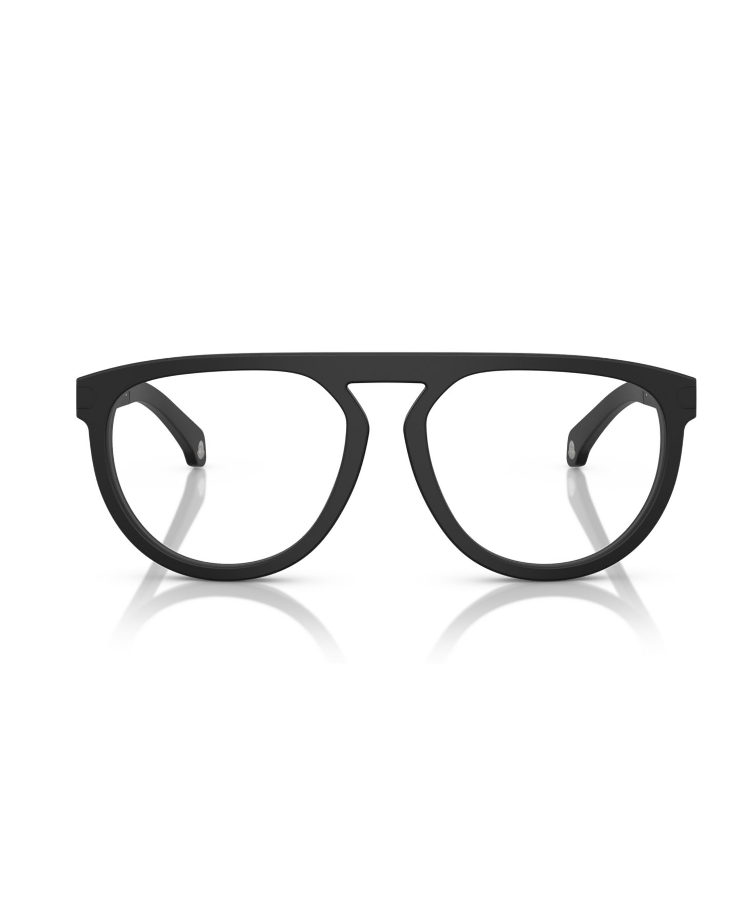 Очки Moncler Unisex Pilot/Aviator Plastic ME2007 Eyeglasses, цвет: Матовый чёрный — фото 2