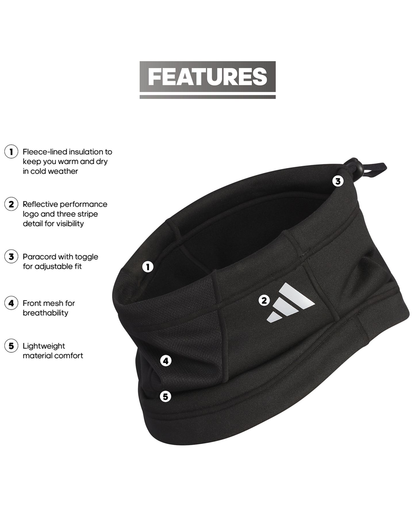 Бельё Warmer для мужчин — adidas, цвет: Чёрный — фото 3