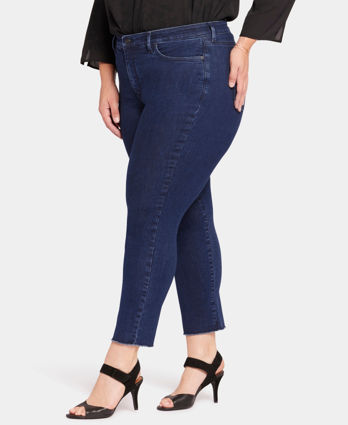 Nydj Plus Size Sheri Slim Ankle Jeans In Mystique